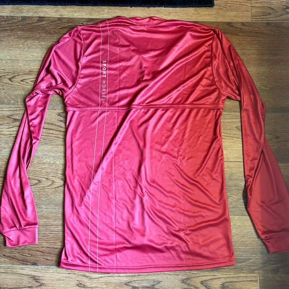 Men’s large long sleeve equestrian quarter zip athletic shirt by Espoir - Picture 4 of 7
